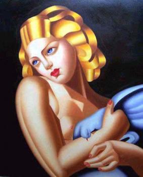 塔梅拉 德 萊姆皮卡 Woman with Dove 塔梅拉 德 萊姆皮卡 Woman with Dove